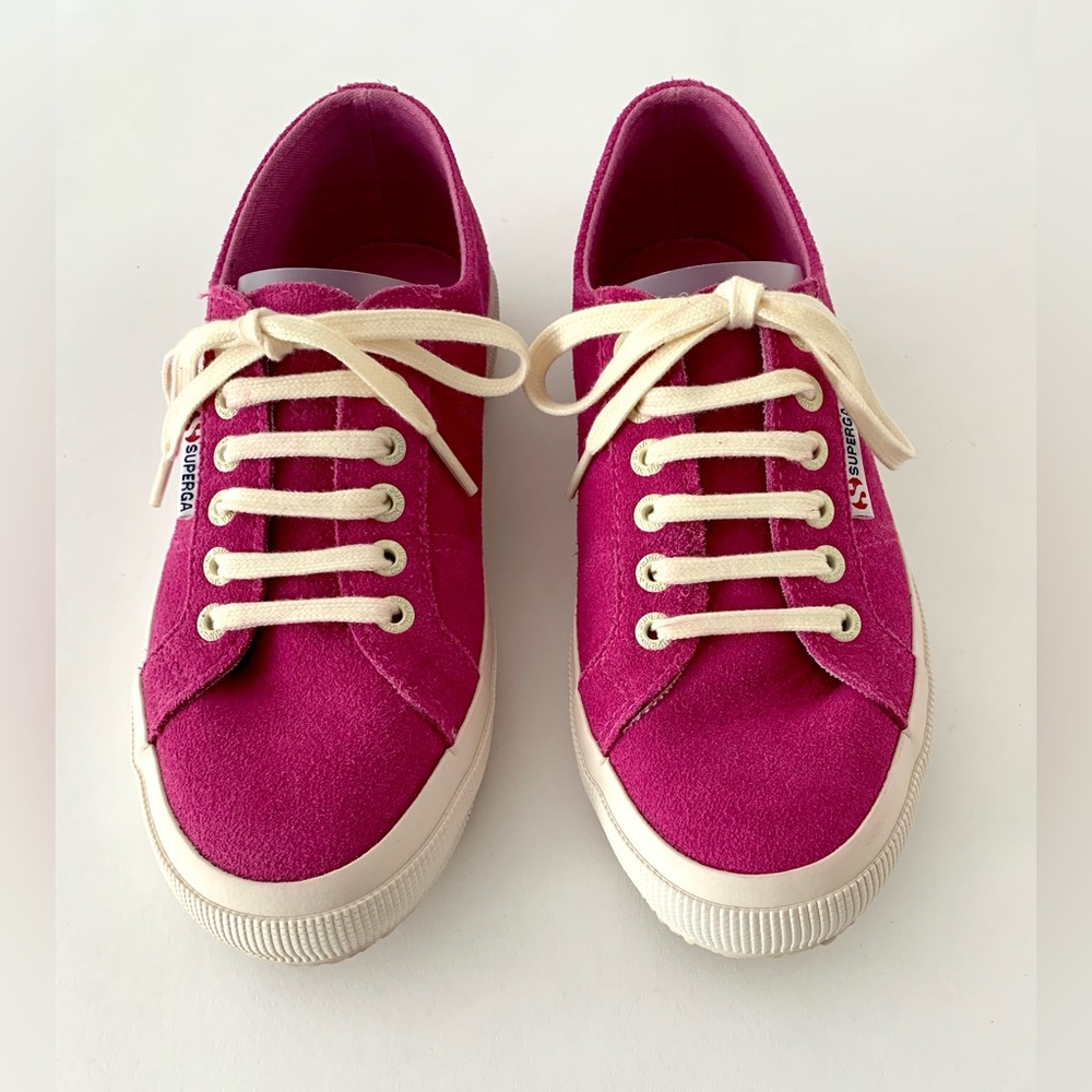 Superga 2750 Cotu Classic in fuschia suede, NWOT